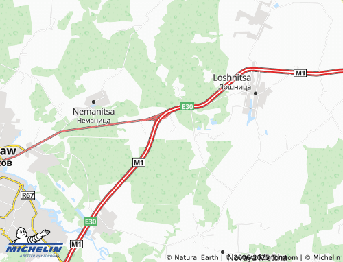 MICHELIN Lankovshchina map - ViaMichelin