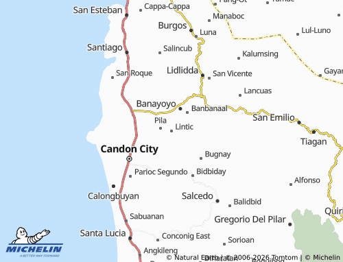 MICHELIN Lintic map - ViaMichelin