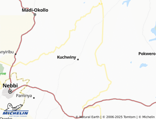 MICHELIN Kuchwiny map - ViaMichelin