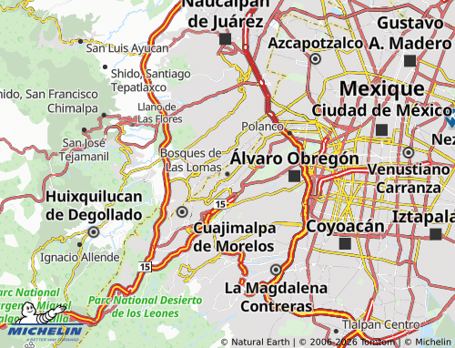 Mappa MICHELIN Bosques de Las Lomas - ViaMichelin