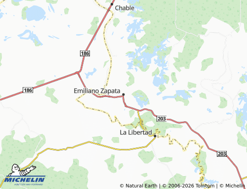 Mapa MICHELIN Emiliano Zapata - ViaMichelin