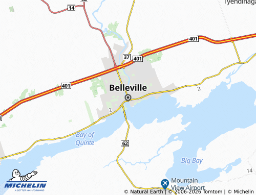 Carte MICHELIN Belleville - ViaMichelin