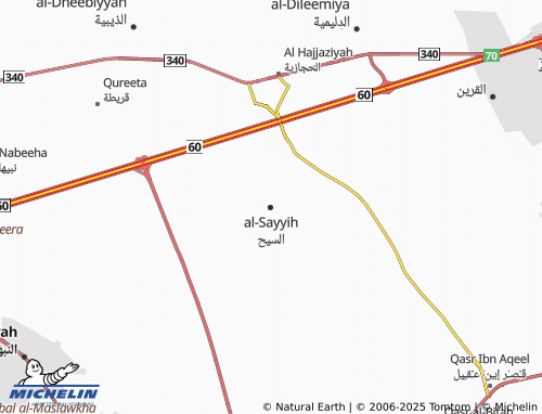 Carte MICHELIN al-Sayyih - ViaMichelin