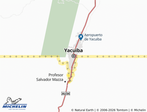 MICHELIN Yacuiba map - ViaMichelin