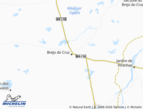 Mappa MICHELIN Brejo do Cruz - ViaMichelin