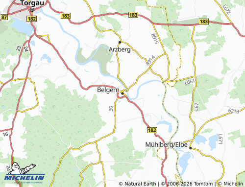 MICHELIN Belgern-Schildau map - ViaMichelin