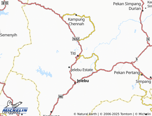 Carte MICHELIN Kampung Seri Hosapa - ViaMichelin