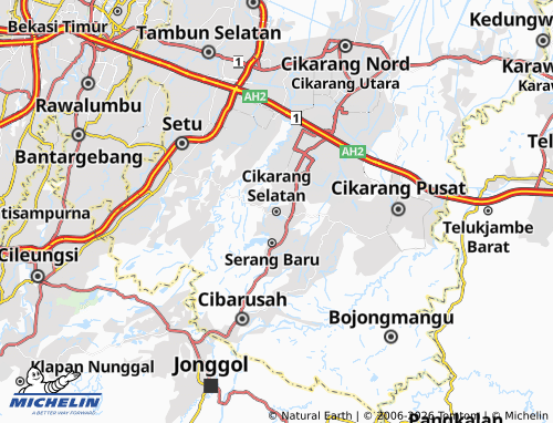 MICHELIN-Landkarte Cikarang Selatan - ViaMichelin