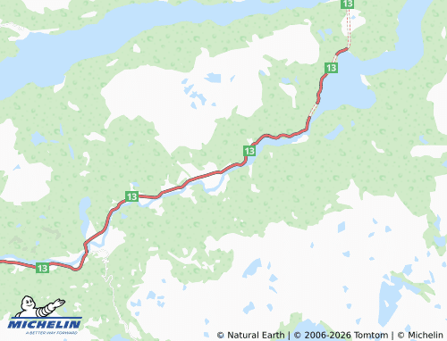 Mapa MICHELIN Suldalsosen - ViaMichelin