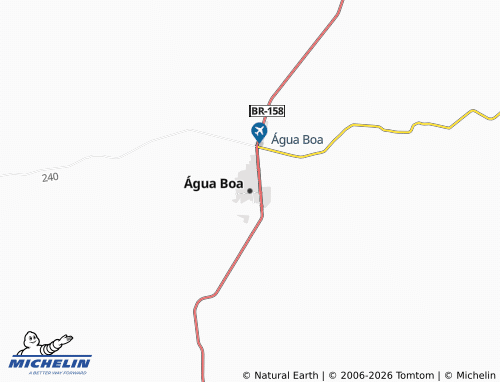 Mapa MICHELIN Água Boa - ViaMichelin