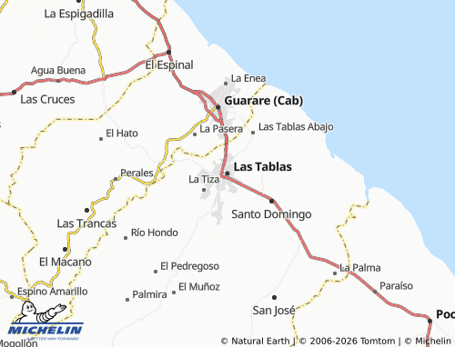 Kaart MICHELIN Las Tablas - ViaMichelin