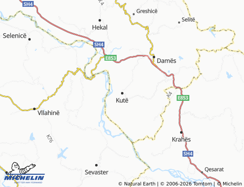 Mappa MICHELIN Kutë - ViaMichelin