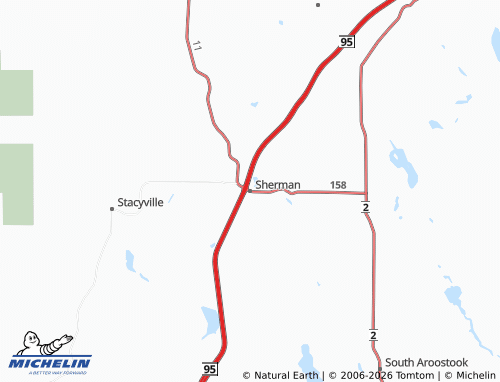 Mappa MICHELIN Sherman - ViaMichelin