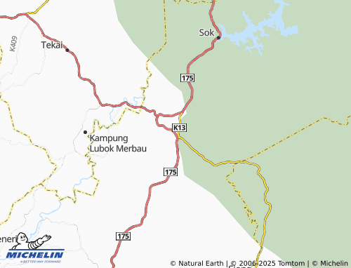 MICHELIN Kampung Gulau map - ViaMichelin