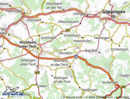 Mapa MICHELIN Ohmden - ViaMichelin