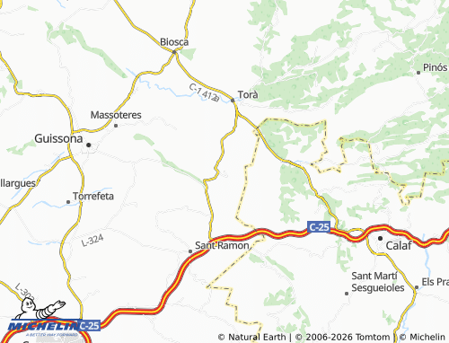 Mappa MICHELIN Ivorra - ViaMichelin