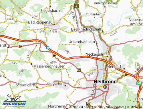 Mapa MICHELIN Biberach - ViaMichelin