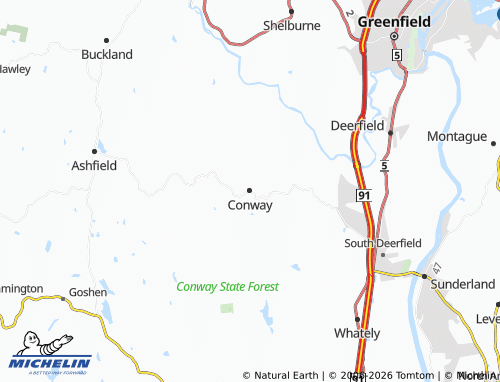 Mapa MICHELIN Conway - ViaMichelin