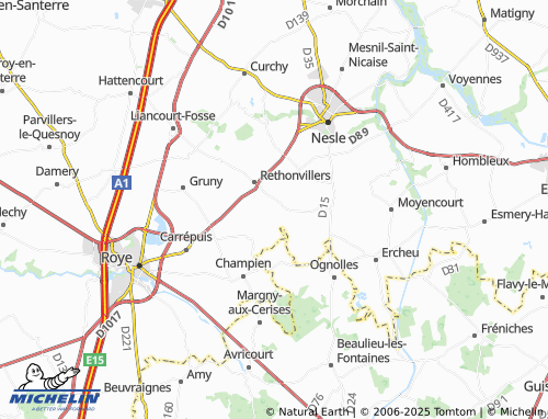 MICHELIN Biarre map - ViaMichelin