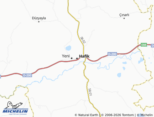 Mappa MICHELIN Hafik - ViaMichelin