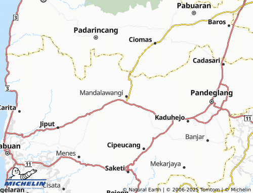 Mappa MICHELIN Mandalawangi - ViaMichelin