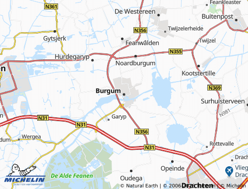 Mapa MICHELIN Burgum - ViaMichelin