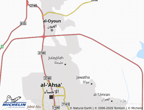 MICHELIN-Landkarte al-Nada - ViaMichelin
