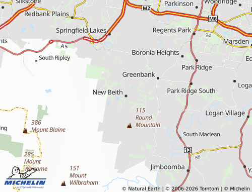 MICHELIN New Beith map - ViaMichelin