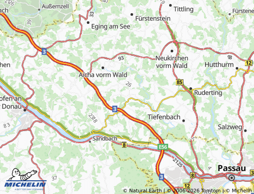MICHELIN Kirchberg map - ViaMichelin