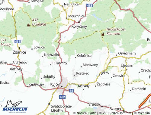 Mappa MICHELIN Čeložnice - ViaMichelin