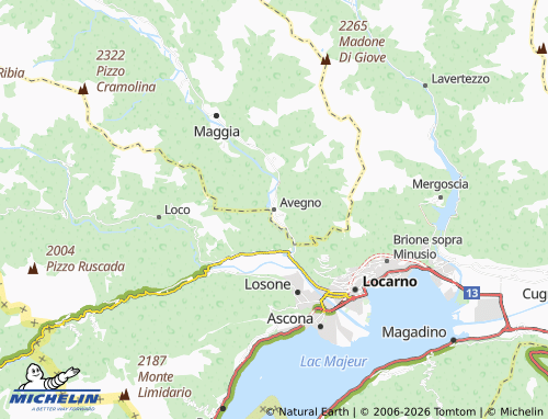 Mappa MICHELIN Avegno - ViaMichelin