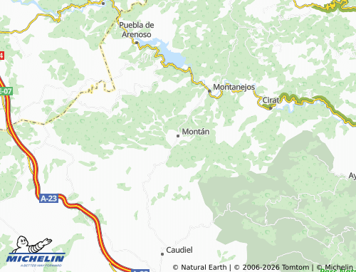 Mappa MICHELIN Montán - ViaMichelin
