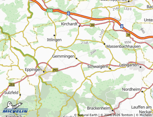 Mapa MICHELIN Gemmingen - ViaMichelin