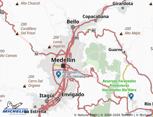 Mapa MICHELIN Manrique Oriental - ViaMichelin