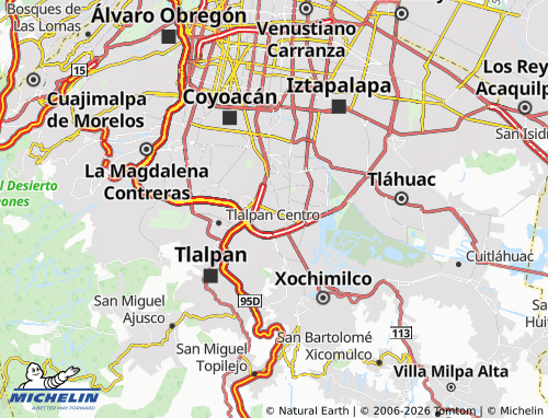 Mapa MICHELIN Prado Coapa Segunda Sección - ViaMichelin