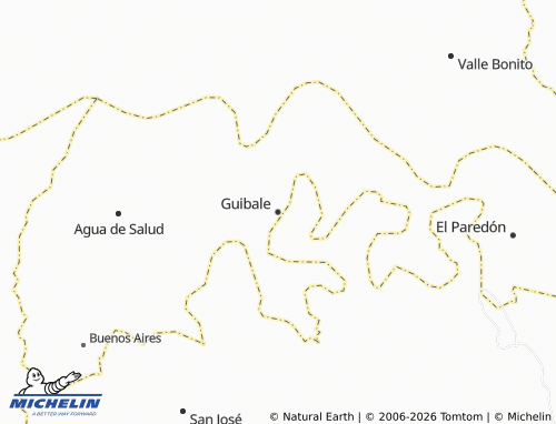 MICHELIN Guibale map - ViaMichelin
