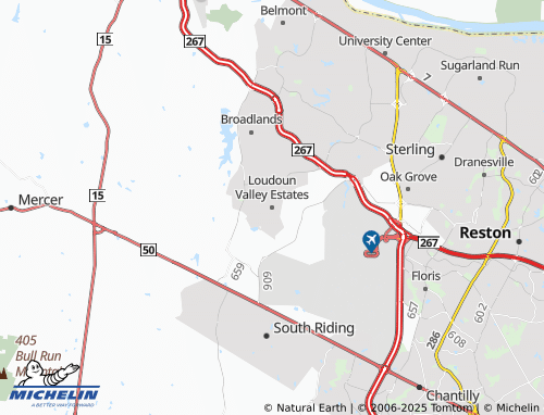 MICHELIN Loudoun Valley Estates map - ViaMichelin
