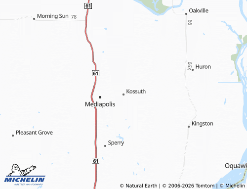 Carte MICHELIN Kossuth - ViaMichelin