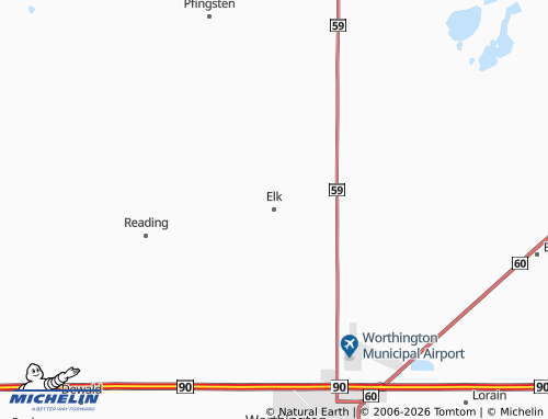 Mappa MICHELIN Elk - ViaMichelin