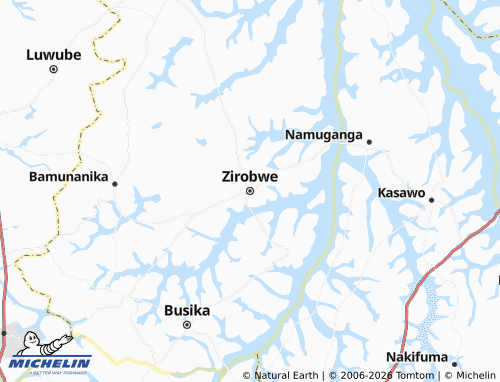 MICHELIN-Landkarte Zirobwe - ViaMichelin