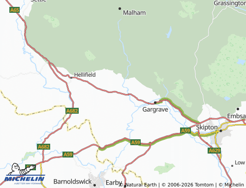 Carte MICHELIN Coniston Cold - ViaMichelin