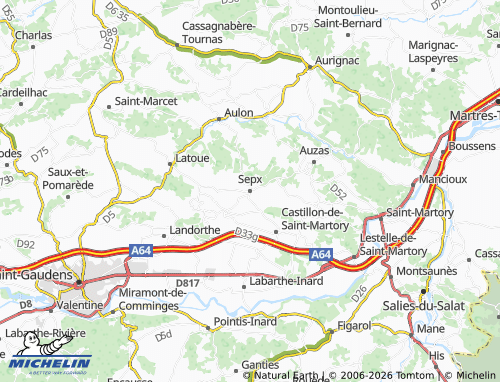 Mappa MICHELIN Sepx - ViaMichelin