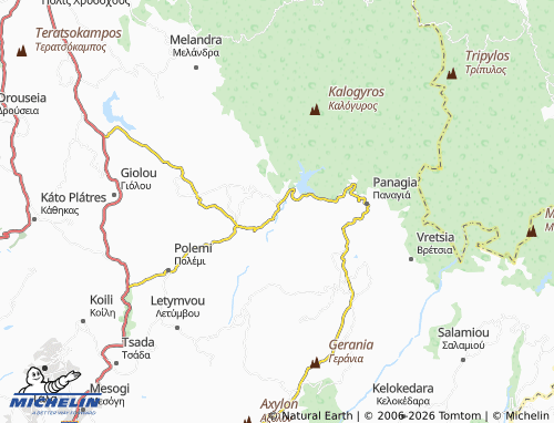 Carte MICHELIN Kannaviou-Melamiou - ViaMichelin