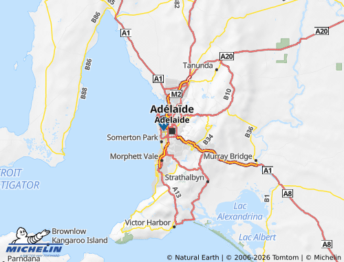 MICHELIN-Landkarte Süd-Australien - ViaMichelin