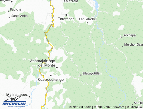 MICHELIN Tlaxco map - ViaMichelin