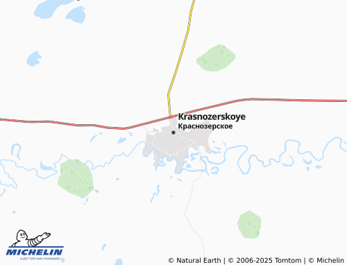 MICHELIN-Landkarte Krasnozerskoye - ViaMichelin
