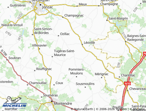 Mapa MICHELIN Chaunac - ViaMichelin