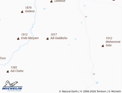 MICHELIN Adi Gabru map - ViaMichelin
