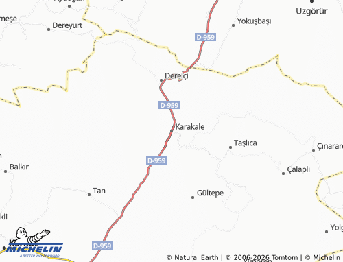 Mappa MICHELIN Karakale - ViaMichelin