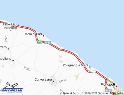 MICHELIN Cozze map - ViaMichelin
